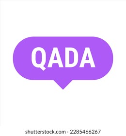 Qada Purple Vector Callout Banner with Information on Making Up Missed Fast Days