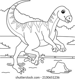 Qantassaurus Coloring Page for Kids