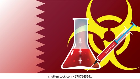 Investigación y concepto de vacuna sobre el peligro de la infección por el riesgo biológico en Qatar