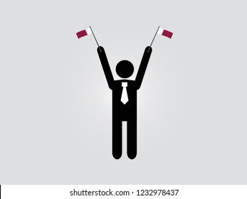 Qatar Businessman Celebrate