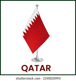 Qatar Desk Flag and Qatar Flag Design