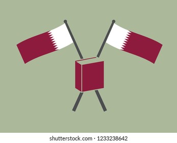 Qatar Emblem Book Author