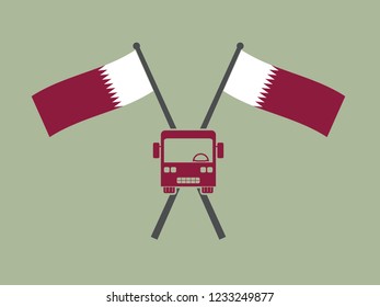 Qatar Emblem Bus