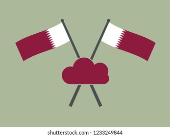 Qatar Emblem Cloud Computing