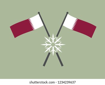 Qatar Emblem Cold Winter
