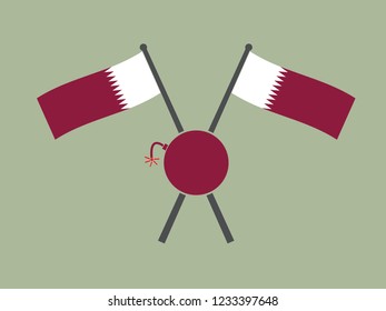 Qatar Emblem Debt Bomb