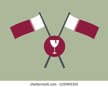 Qatar Emblem Fragile