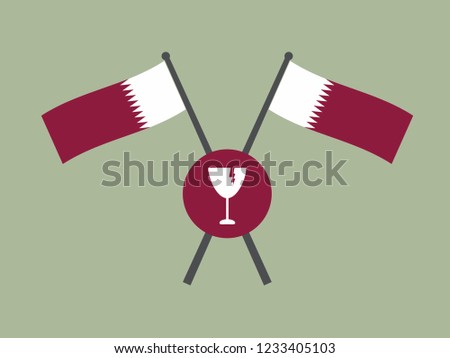 Qatar Emblem Fragile