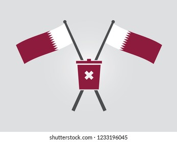 Qatar Emblem Garbage