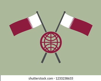 Qatar Emblem World Relationship