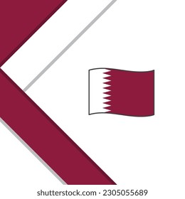 Qatar Flag Abstract Background Design Template. Qatar Independence Day Banner Social Media Post. Qatar Background