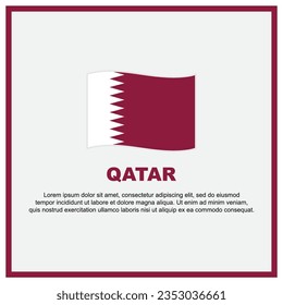 Qatar Flag Background Design Template. Qatar Independence Day Banner Social Media Post. Qatar Banner