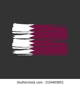 Katar Flag Brush. Nationalflagge