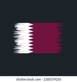 Katar Flag Brush. Nationalflagge