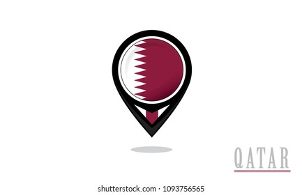 qatar flag and center