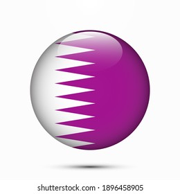 Qatar Flag Circle Images Stock Photos Vectors Shutterstock