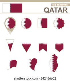 Qatar Flag Collection, 12 versions