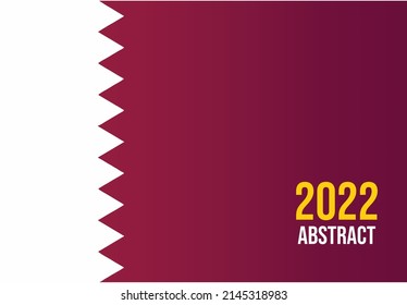 Qatar Flag Gradient Vector Background