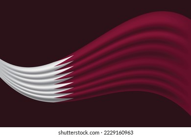 Qatar Flag  - Happy Qatar national day