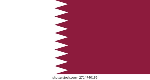 Qatar flag icon in high quality used in Qatari country