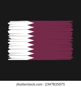 Katar-Flaggen-Symbol, Vektorgrafik