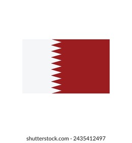 qatar flag icon vector template illustration logo design