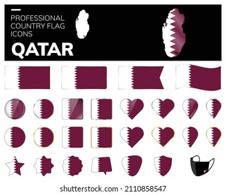 Qatar Flag Icons Vector
Professional Country flag icons