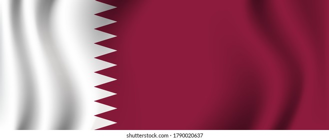 Qatar flag image vector. EPS.file.