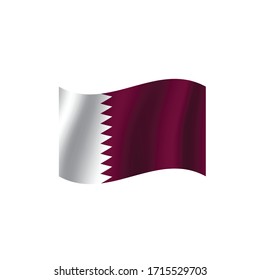 Bandera de Qatar. Vector de nación Qatar   
 marca