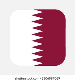 Qatar flag simple illustration for independence day or election