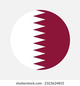 Qatar flag simple illustration for independence day or election