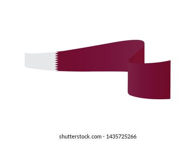Qatar  flag. Simple vector Qatar  flag