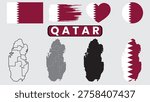 Qatar flag variations and designs