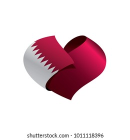 Qatar flag, vector illustration
