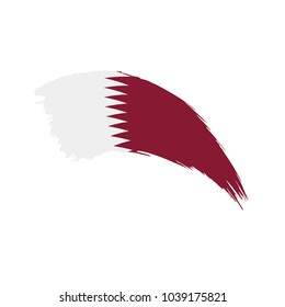 Qatar flag, vector illustration