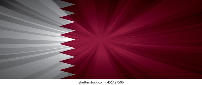 Qatar flag vector illustration.