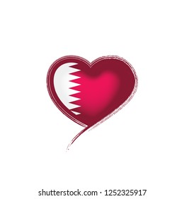 Qatar flag, vector illustration on a white background