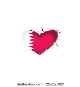 Qatar flag, vector illustration on a white background