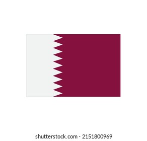Qatar flag,vector illustration image.Qatar country flag.