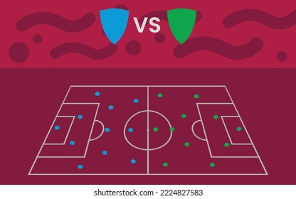 Qatar football background. for live stream