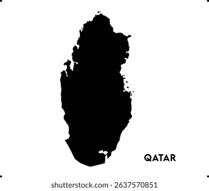 Qatar icon vector design, Qatar Logo design, Qatar's unique charm and natural wonders, Use it in your marketing materials, travel guides, or digital projects, Qatar map logo vector, geography logo