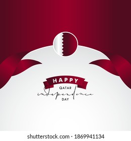 Qatar Independence Day Vector Design Illustration For Banner and Background