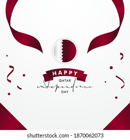 Qatar Independence Day Vector Design Illustration For Banner and Background