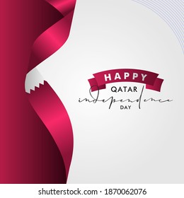 Qatar Independence Day Vector Design Illustration For Banner and Background