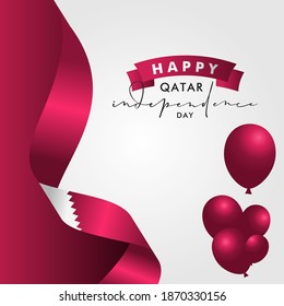 Qatar Independence Day Vector Design Illustration For Banner and Background