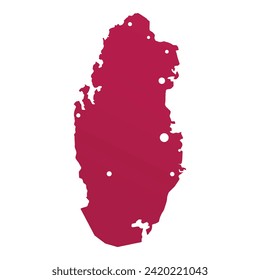 Qatar land icon cartoon vector. Game visitor. Patriotic structure