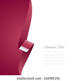 Qatar left side brochure cover vector