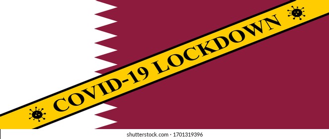 qatar lockdown preventing coronavirus spread or outbreak. covid-19 qatar precaution to lock down virus infection