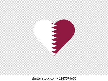 Qatar love heart shape romantic symbol
