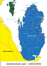Bahrain Qatar Map Images Stock Photos Vectors Shutterstock